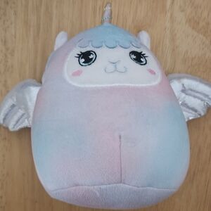 Pastel Plush Unicorn Toy for Small Pets